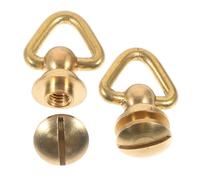 Angoily 2pezzi Ferramenta in per Borse Rivetti Anello e Vite Chiodi per Realizzazione Borse e Accessori Fai da Te