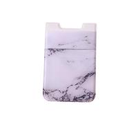 Angoily 2pezzi Marble Phone Wallet Self-adhesive Holder Pocket for Cards Cash and Easy to Use