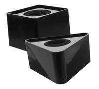 Angoily 2pezzi Microfono Stazione Quadrata Triangolo Cubo Intervista Stazione Logo Microfono Bandiera Stazioni Logo Adesivo