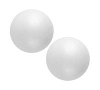Angoily 2pezzi Palline Schiuma Bianche Artigianali Grandi Sfere Schiuma Rotonde e Vuote per Lavori Artigianali e Decorazioni Festa