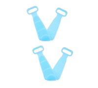 Angoily 2pezzi Silicone Exfoliate Bath Scrubber Per Massaggi Spugna Da Silicone Con Design Doppia Faccia Rimuove Le Cellule Morte e Stimola La Circolazione Blu