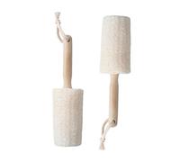 Angoily 2pezzi Spazzola per Doccia in Luffa Naturale Testina Massaggiante di Utensili per Doccia per Pulizia Profonda del Corpo e Generazione di Ricca