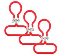Angoily 3 Pezzi Maniglia per Bottiglia in Vetro, Acciaio Manganese PVC | Impugnatura Larga e Curva, Montaggio Rapido, Presa Antiscivolo, per Acqua e Locali Domestici