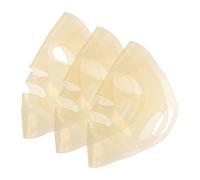 Angoily 3 Pezzi Maschera Viso in Silicone Riutilizzabile Oro, Si Adatta | Contorni del Volto, Lavabile, Resta Ferma, Pieghevole per Uso Domestico e Trattamenti Viso