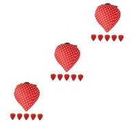 Angoily 3 Set Cuscino per Spilli Forma Fragola da Organizzatore Compatto per Cucito Accessorio Pratico per Cucitrici Appassionati Fai da Te Sicuro Riutilizzabile per Conservare 6 Pezzi * 3
