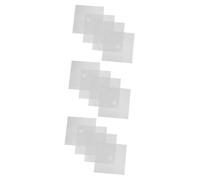 Angoily 3 Set Passo Di Protezione All'olio Coperture Per Bruciatori A Gas Allineare Nero Protezione Della Di Coprispartifiamma Resistenti Al Calore Argento 4 Pezzi*3