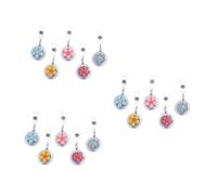 Angoily 3 Set Per Id Retrattile Resina Fiore Colorati Per Infermieri Insegnanti E Volontari Accessorio Elegante Per Distintivi E Tesserini 5 Pezzi*3