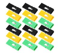 Angoily 30 Pezzi Tappi Jumper 2,54 Mm Passo per Circuiti Stampati, Kit di Collegamento Aperto e Chiuso in Nero, Verde e Giallo, Accessori Fai da Te per Riparazione Dvd e Cd, Compatto