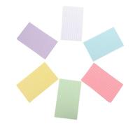 Angoily 300 Fogli Schede Colorate Schede a Righe Compito Appunti Insegnare Scrivania Sfoderato Appiccicoso Rifornimenti Scolastici Pastiglie Piccolo Note Aula Memoria Carta