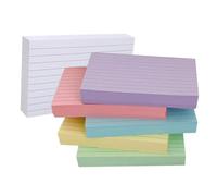 Angoily 300 Pezzi Schede Indicizzate Colorate Colori per Studio Organizzazione e Progetti Creativi Carta Resistente Macchie Dinchiostro Formato Compatto Facile Forare