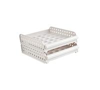Angoily 30griglie Scatola Portauova Impilabile Con Contenitore Per Uova Per Frigorifero Bianco Strati Organizer Per Conservazione Uova e