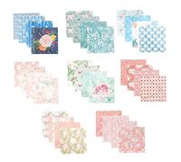 Angoily 32fogli Decoupage Vintage Carta per Scrapbooking DIY Carta di Riso per Decoupage Motivi Chiari e Stile retrò per Biglietti d Auguri Fatti Mano Decorazioni e Origami DIY