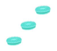 Angoily 3pezzi Spazzola Da Bagno Silicone Doppia Faccia Massaggiatore Per Shampoo e Per Ragazzo Ragazza e Ragazzo Ragazza Perfetta Per Pelli Sensibili e Facile Da Usare Con