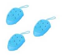 Angoily 3pezzi Spazzola Da Bagno Silicone Spazzola Massaggio Doube-face Per Pulizia Corpo Strumento Esfoliante Silicone Alimentare Design Ergonomico Per Doccia e Relax