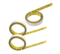 Angoily 3Roll Misuratore Adesivo in Acciaio Righello Autoaderente Imperiale e Metrico per da Lavoro Disegno Resistente e Riutilizzabile per e Falegnameria
