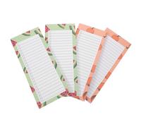 Angoily 4 blocchi note magnetici, grandi blocchi note, lista della spesa, promemoria, con retro magnetico, forniture per ufficio e casa