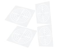 Angoily 4 Fogli Stencil Mandala per Pittura Riutilizzabili per Diy Pratici e Facili da Usare per Sviluppare Abilità e Decorare con Colori Vivaci