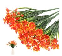 Angoily 4 Pezzi Bouquet di Margherite Artificiali in Plastica Realistica, Decorazione da Parete e Composizione Floreale, Lavorazione Fine per Casa e Giardino