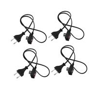 Angoily 4 Pezzi Caricabatterie Per Borsa 'Acqua Calda Ricaricabile Cavo Per Scaldamani Spina Di Alimentazione Cavo Di Alimentazione Di Ricambio Di Ricarica Di Ricambio Nero