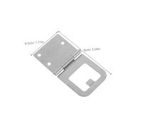 Angoily 4 Pezzi cerniera dello schermo custode dello schermo serratura della cerniera della porta Silver