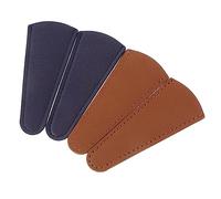 Angoily 4 Pezzi Coperture Pelle per Forbici da Ricamo Custodie Protettive Leggere per Lama Accessori Cucito e Fai da Te Colori Misti Blu e Giallo Facili da Conservare e Regalo
