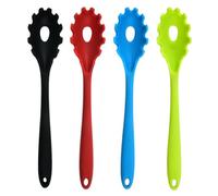 Angoily 4 Pezzi Cucchiaio in Silicone Leggero per Cucina, Colino per Pasta e Noodles, Utensile Pratico per Uso Domestico e Ristorante Colore Casuale