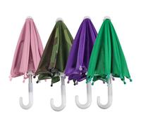 Angoily 4 pezzi Ombrelli Cellulari Decorativi Resistenti per Veicoli a Due Ruote e Outdoor Parasole Portatile con Effetto e Protezione UV per Amanti della Ciclismo e Uso Quotidiano