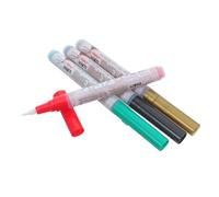 Angoily 4 Pezzi Penna Marcatore per Riparazione Lapidi Professionale, Resistente al Vento e All'acqua, per Superfici in Pietra e Marmo, in Plastica Adatta a Progetti Fai-da-te