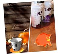 Angoily 4 Pezzi Stampi Silicone per Sottobicchieri Resinati Halloween Elasticità e Resistenza Allo Strappo per Creazioni Fai da Te con Resina Epossidica