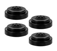 Angoily 4 Pezzi Supporto per Bandiera da Scrivania Nero in Plastica Base Grande e Design a Otto Fori, Facile Sostituzione delle Bandiere, per Tavoli da Ufficio e Sale Riunioni