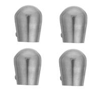Angoily 4 Pezzi Tappi per Corrimano in Acciaio Inossidabile Copertura Rotonda per Scale Facile Installazione Accessori Sicurezza e Finitura Elegante per Ringhiere