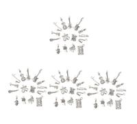 Angoily 4 Set Collana Musicale Compatta Fascino Dello Strumento Piccolo Forniture Acciaio Strumenti Ciondoli Pendenti Ciondolo Musicale Per Fai Da Te Lega Silver 15 Pezzi*4