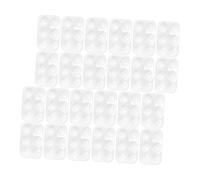 Angoily 40 Pezzi Palette per Acquerelli con Scomparti Rettangolari Portatile in Plastica per Miscelazione Precisa di Pigmenti Leggera e Facile da Pulire per Artisti e Progetti di Pittura