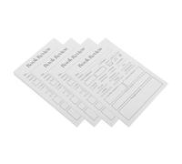 Angoily 400 Pezzi Scheda di Recensione Libro per Lettura, Carta Bianca | Traccia Letture, Note e Riassunti, per Studenti e Amanti dei Libri, Regalo Insegnanti