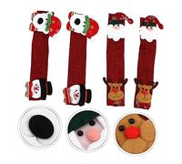 Angoily 4pezzi Coprimaniglia Per Elettrodomestici Da Cucina in Tessuto Naturale Per Protezione Da Macchie e Acqua Per Pomelli Circolari o Forma Di Frigoriferi