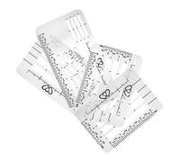 Angoily 4pezzi Stencil in Traslucida per Indirizzamento Buste Modelli per Planner e Diario Guida al Lettering Antiriflesso e Inodore Flessibile e Resistente Facil Usare Pulire