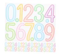 Angoily 5 fogli Adesivi Numerici Autoadesivi in Colorati per Cassette Postali e Indirizzi Casa da Resistente e Facile da Applicare e Rimuovere Adatti per Organizzazione e Decorazione