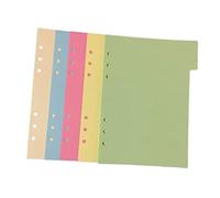 Angoily 5 pezzi Divisori Inseribili in Carta Colorata Ecologica per Quaderni e Notebook Resistenti e Antiorlo per Ufficio e Scuola Facilitano Organizzazione Ricerca Rapida dei Contenuti