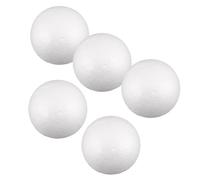 Angoily 5 Pezzi Globo Modello in Schiuma Bianco 15cm per Studenti | DIY Crafts e Attività di Gruppo in Aula, Finitura Rielaborabile, Resiste a Deformazioni e Crepe