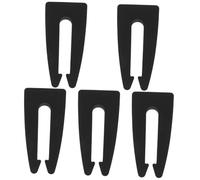 Angoily 5 Pezzi Pulsante Interruttore Fornello a Gas Protezione Della Del Fornello a Gas Cavo Porta Serratura Bruciatore Presa Serrature Sbattere Rivestimento Gel Di Silice Black