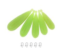 Angoily 5 Pezzi Spine per Pratica Lancio di Pesca Pesi Luminosi in PVC (7-20 G), Strumento Allenamento Casting Esca Morbida per Migliorare Precisione e Sicurezza nella Pesca al Black Bass