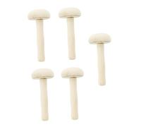 Angoily 5 Pezzi Strumenti per Stampa Artigianale con Legno Forma Fungo Utensili per Tecnica DIY Stampa e Inchiostrazione Ergonomico per Facile Applicazione