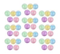 Angoily 50 Capsule Rotonde Piccole in Plastica Traslucida Color Macaron da 70 MM Contenitori Vuoti per Distributori Automatici e Palline Gioco Set da 50 Pezzi per Attività Fai da Te e