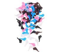 Angoily 50 Paia Ferma Occhiali in Silicone Antiscivolo, per Aste | Sostituzione Rapida, Superficie Liscia, Adatti a Montature in Plastica, per Lavoro e Sport