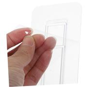 Angoily 50 pezzi Ganci Adesivi Trasparenti per Mensola Doccia Ganci da Parete Resistenti per Cucina e Bagno Supporto Forte per Superfici Lisce come Piastrelle e Facili da Installare Senza