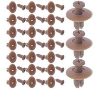 Angoily 50 Pezzi Kit 100 Clip Rivetti in Plastica Beige per Paraurti Auto, Fissaggio Solido e Affidabile per Pannelli e Periferie Paraurti, Accessori Riparazione Auto