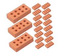Angoily 50 pezzi Mini Mattoni Simulati per Modellismo e Paesaggistica Blocchi Finti per Costruzioni DIY Casa delle Accessori per Micro Paesaggio per Manualità e Sviluppo Abilità