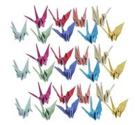 Angoily 50 Pezzi Origami Gru Glitterate con Strass per Decorazioni Matrimonio e Feste Appesi Romantici e Props Fotografici per Bridal Shower Proposte e Anniversari