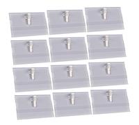 Angoily 50 pezzi Portabadge PVC con Clip per Tesserini e Biglietti Visita per Uffici e Conferenze