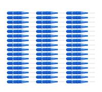 Angoily 50 Pezzi Spazzolino Interdentale in Plastica Blu Setole per Pulizia Profonda, Adatto per Uso Familiare e Rimozione Batteri Efficiente nei Denti